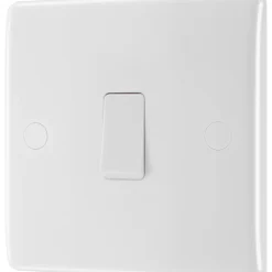 British General 20A 1-Gang DP Water Heater Switch White