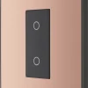 British General Evolve 1-Gang 2-Way LED Single Secondary Trailing Edge Touch Dimmer Switch Copper With Black Inserts