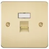 Knightsbridge FPRJ45BB RJ45 Ethernet Socket Brushed Brass