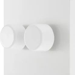 British General Evolve 2-Gang 2-Way LED Trailing Edge Double Push Dimmer With Rotary Control Pearlescent White With White Inserts