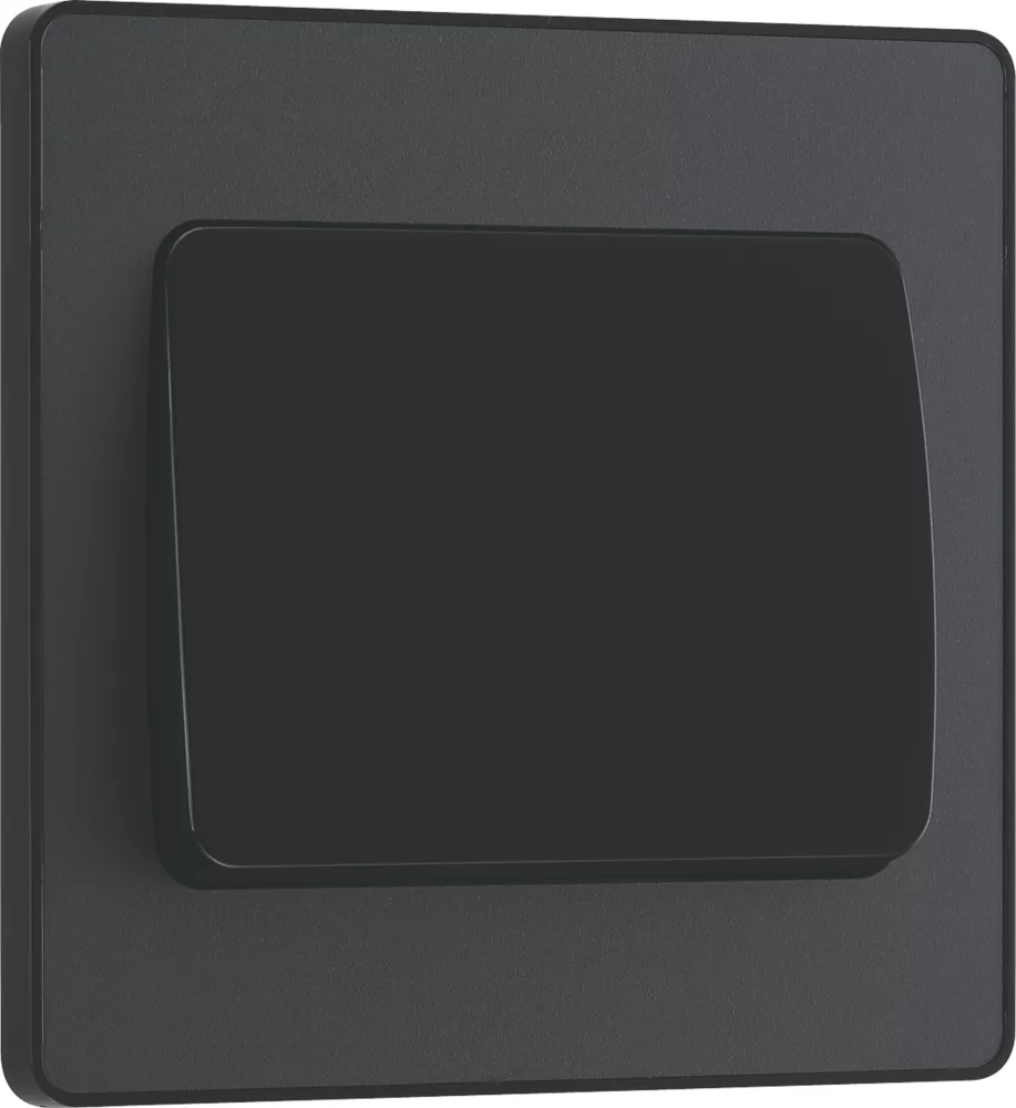 British General Evolve 20 A 16AX 1-Gang 2-Way Wide Rocker Light Switch Grey With Black Inserts - Image 2