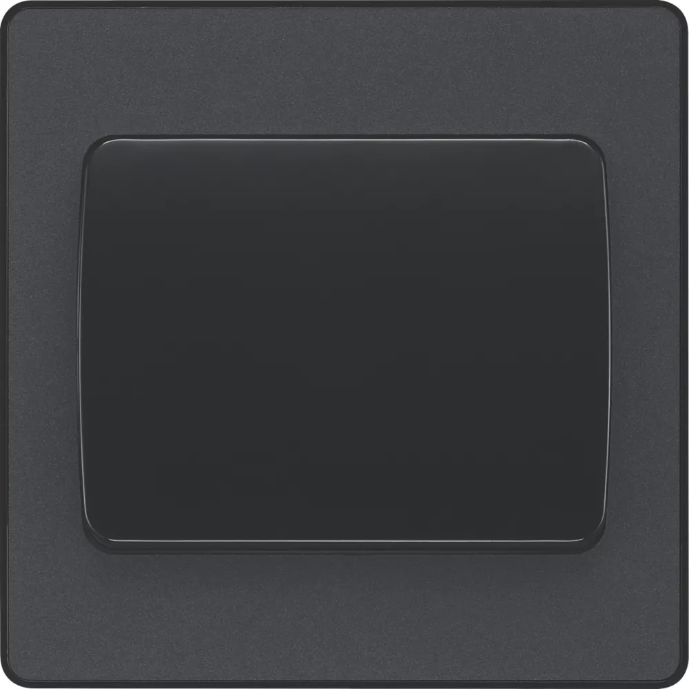 British General Evolve 20 A 16AX 1-Gang 2-Way Wide Rocker Light Switch Grey With Black Inserts - Image 3