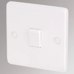 LAP 45A 1-Gang DP Cooker Switch White