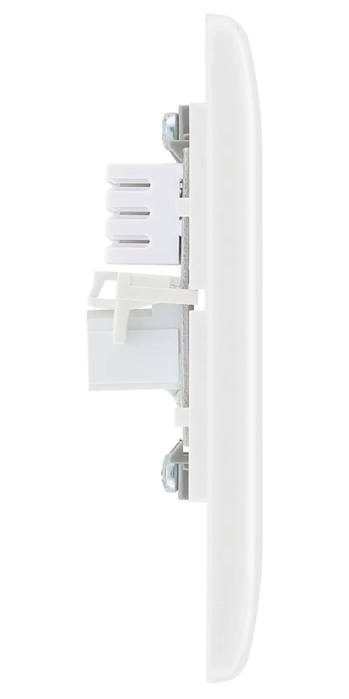 British General 800 Series Slave Telephone Socket White With White Inserts - Image 4