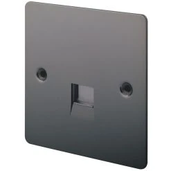 LAP Master Telephone Socket Black Nickel