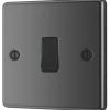 LAP 10AX 1-Gang Intermediate Switch Black Nickel With Black Inserts