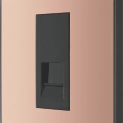 British General Evolve Slave Telephone Socket Copper With Black Inserts