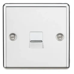 Knightsbridge CL73PC Master Telephone Socket Polished Chrome
