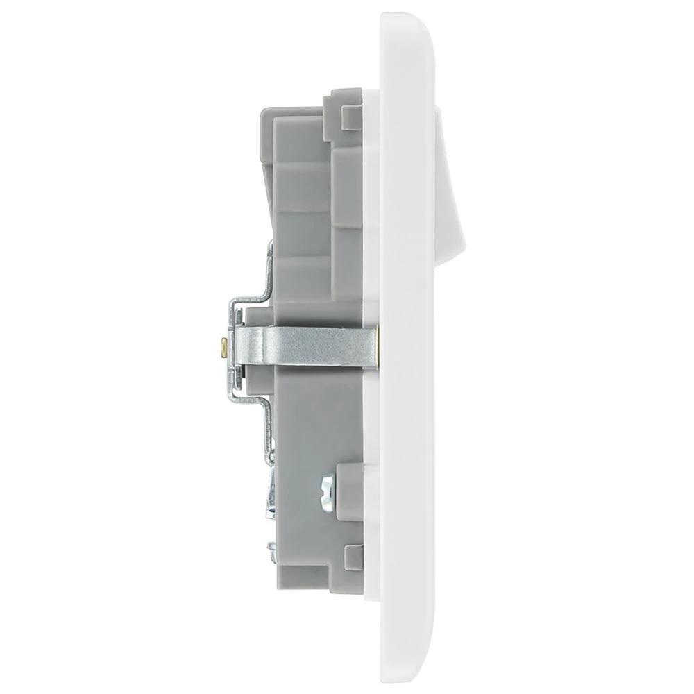 LAP 13A 2-Gang SP Switched Socket + 3A 2-Outlet Type A & C USB Charger White - Image 5