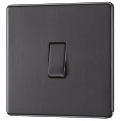 LAP 20A 16AX 1-Gang 2-Way Light Switch Slate Grey