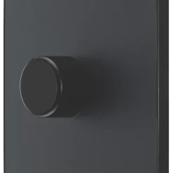 British General Evolve 1-Gang 2-Way LED Trailing Edge Single Push Dimmer Switch With Rotary Control Grey With Black Inserts