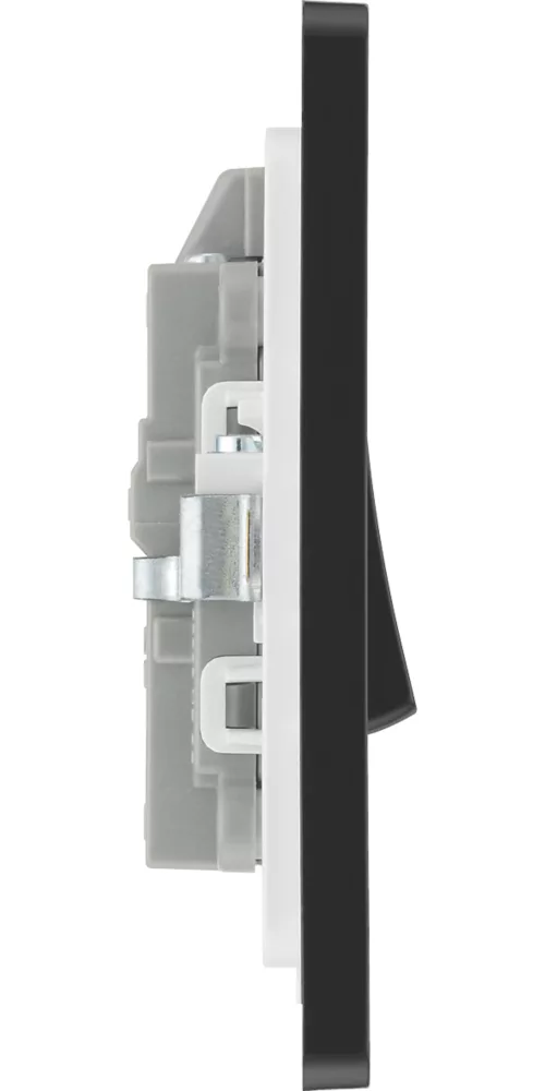 British General Evolve 20A 1-Gang DP Control Switch Matt Black With LED With Black Inserts - Image 6