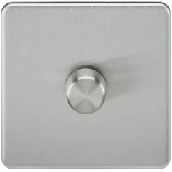 Knightsbridge SF2181BC 1-Gang 2-Way LED Dimmer Switch Brushed Chrome