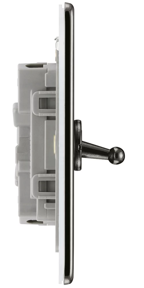 LAP 20A 16AX 2-Gang 2-Way Toggle Switch Black Nickel - Image 3