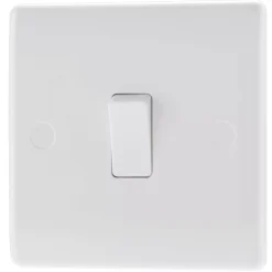 British General 800 Series 10AX 1-Gang 2-Way Light Switch White