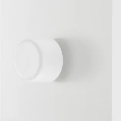 British General Evolve 1-Gang 2-Way LED Trailing Edge Single Push Dimmer Switch With Rotary Control Pearlescent White With White Inserts