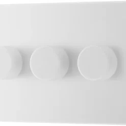 British General 3-Gang 2-Way LED Dimmer Switch White