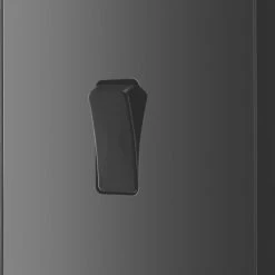 British General Evolve 20 A 16AX 1-Gang 2-Way Light Switch Black With Black Inserts