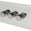 Schneider Electric Lisse Deco 3-Gang 2-Way Dimmer Switch Polished Chrome