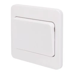 Schneider Electric Lisse 10AX 1-Gang 2-Way 10AX Wide Rocker Light Switch White