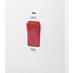 British General 900 Series 45A 2-Gang DP Cooker Switch White With Neon