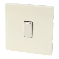Varilight 10AX 1-Gang 2-Way Light Switch White Chocolate