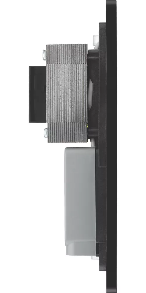 British General Evolve 2-Gang Dual Voltage Shaver Socket 115/240V Copper With Black Inserts - Image 6