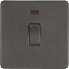 Knightsbridge SF8341NSB 20A 1-Gang DP Control Switch Smoked Bronze With LED