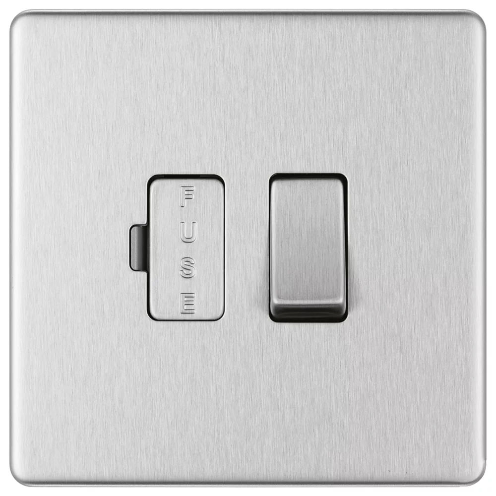 LAP 13A Switched Fused Spur Brushed Stainless Steel - Image 2