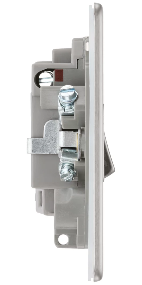 LAP 13A Switched Fused Spur Brushed Stainless Steel - Image 3