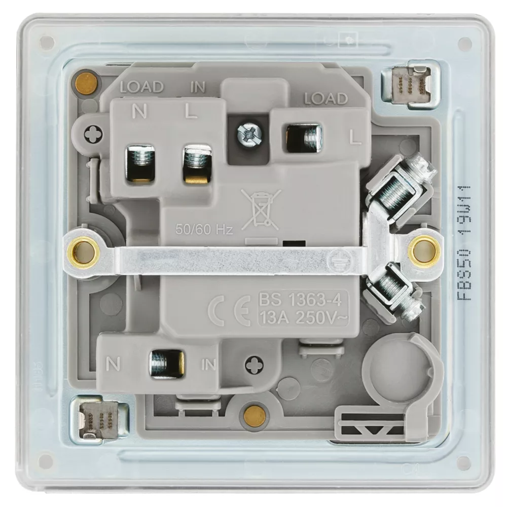 LAP 13A Switched Fused Spur Brushed Stainless Steel - Image 4