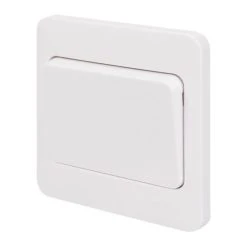 Schneider Electric Lisse 10AX 1-Gang 10AX Intermediate Wide Rocker Light Switch White