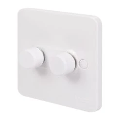 Schneider Electric Lisse 2-Gang 2-Way Dimmer Switch White