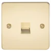 Knightsbridge FP7400PB Slave Telephone Socket Polished Brass