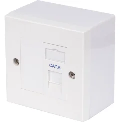 Philex Cat 6 1 Port RJ45 Ethernet Socket White