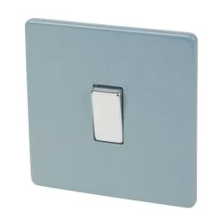 Varilight 10AX 1-Gang 2-Way Light Switch Sky Blue