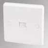 LAP Slave Telephone Socket White