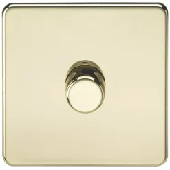 Knightsbridge SF2181PB 1-Gang 2-Way LED Dimmer Switch Polished Brass
