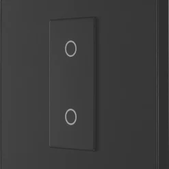 British General Evolve 1-Gang 2-Way LED Single Secondary Trailing Edge Touch Dimmer Switch Matt Black With Black Inserts