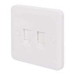 Schneider Electric Lisse Double RJ45 Ethernet Socket White
