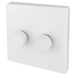 Schneider Electric Ultimate Slimline 2-Gang 2-Way Dimmer Switch White
