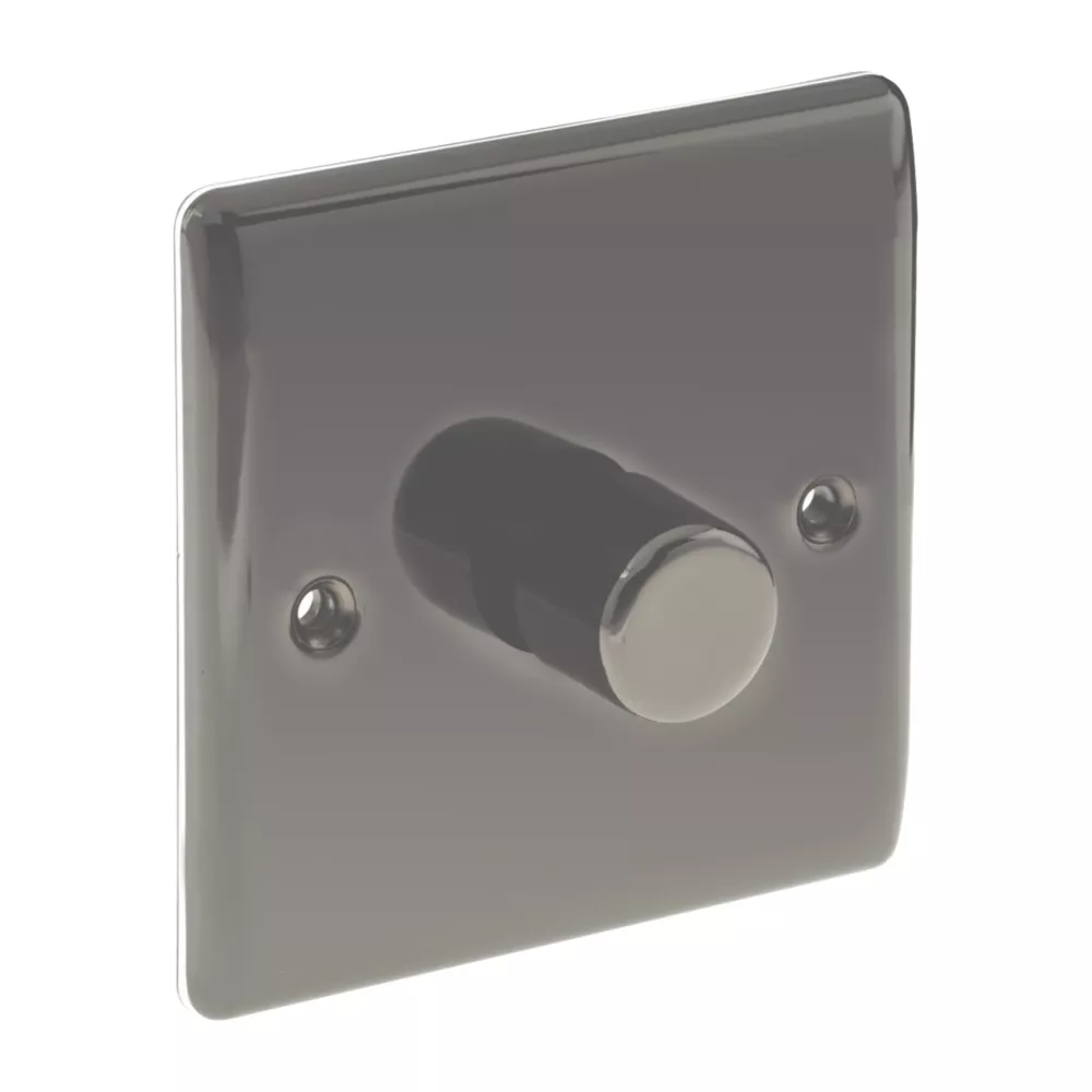 British General Nexus Metal 1-Gang 2-Way LED Dimmer Switch Black Nickel - Image 3
