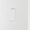 British General Evolve 20A 16AX 1-Gang Intermediate Light Switch Pearlescent White With Colour-Matched Inserts