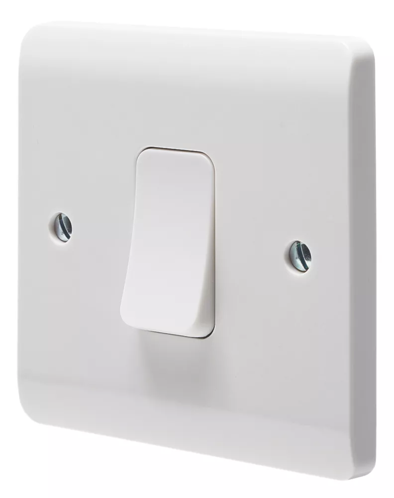 Crabtree Instinct 50A 1-Gang DP Control Switch White